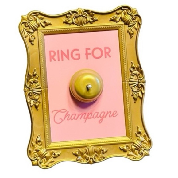 ' Ring for Champagne ' NWT! Gold-Colored Frame - Bell Sign - Picture 2 of 7